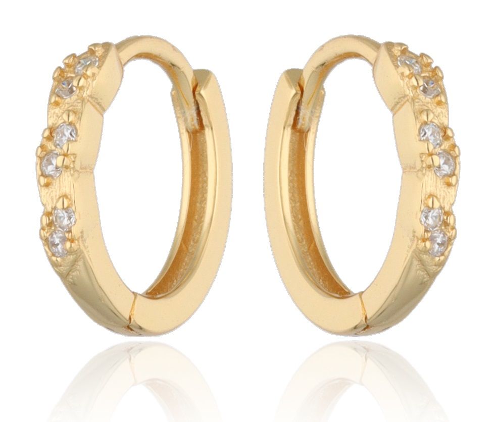Silver Earrings gold plated 14.8m