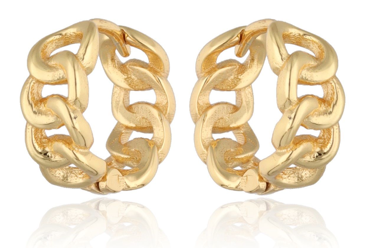 Silver Earrings gold plated 13.2m