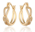 Silver Earrings gold plated 19.2m