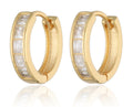 Silver Earrings gold plated 12m