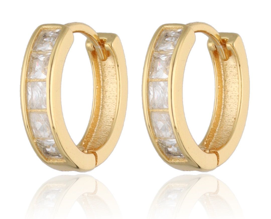 Silver Earrings gold plated 12m