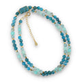 Silver Bracelet -30% NECKLACE turquoise, hematite, apatite, amazonite