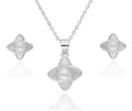 Silberschmuck-Set NEU Perlmutt 13mm 10mm 43+3cm
