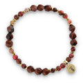 Silver Bracelet -30% monstone, hematite, jasper
