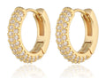 Silver Earrings NEW gold plated 14m
