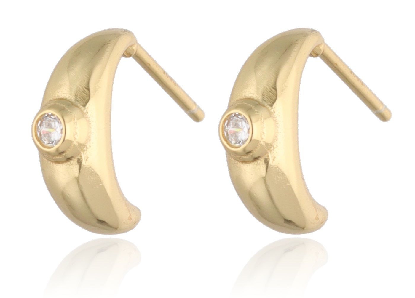 Silver Earrings gold plated 11.5m