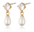 Silver Earrings pearl