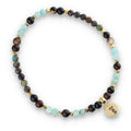 Silver Bracelet -30% amazonite, hematite, tourquoise, agate
