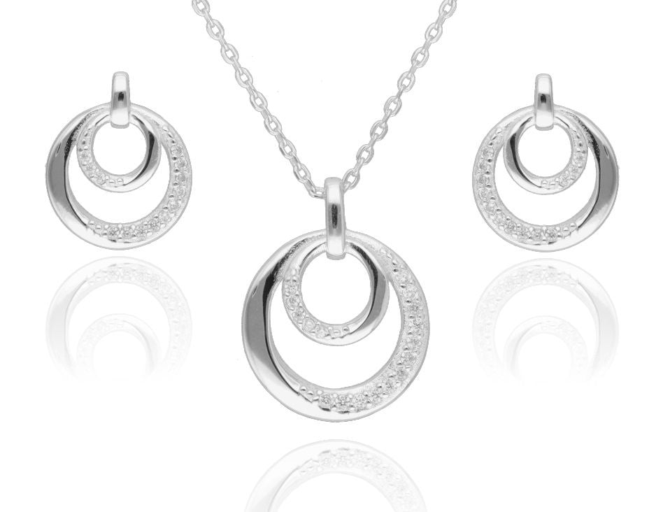 Silver Jewelry Set 16m 11.5m 43+3cm