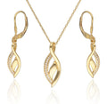 Silver Jewelry Set NEW gold plated English long 25m 20m 43+3cm