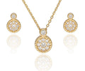 Silver Jewelry Set NEW gold plated 11.8m 9.4m 43+3cm