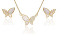 Silberschmuckset Länge 43+3 Schmetterling