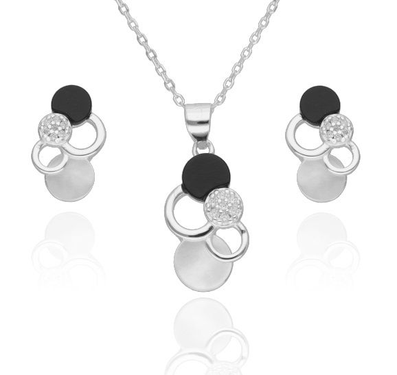 Silberschmuck-Set Länge 43+3