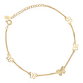 Silver Bracelet NEW butterfly gold plated