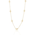 Silver Necklaces gold plated length 43+3