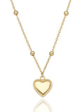 Silver Necklaces NEW heart 43+3cm