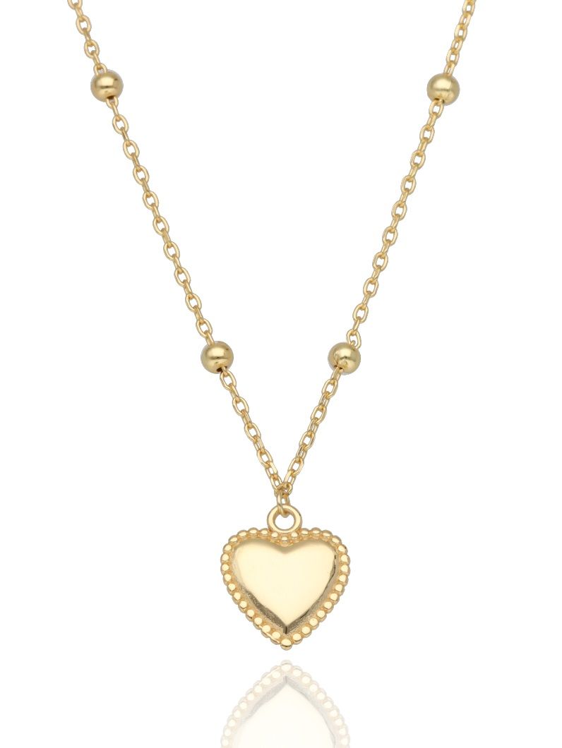 Silver Necklaces NEW heart 43+3cm
