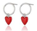 Silver Earrings NEW heart