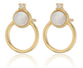Silver Earrings NEW gold plated 13.6m