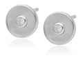 Silver Earrings NEW 8m shell