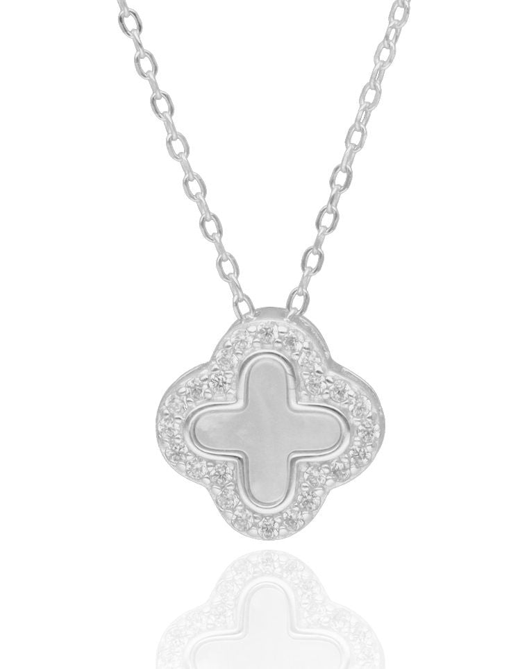Silver Necklaces NEW Moroccan clover shell 12m