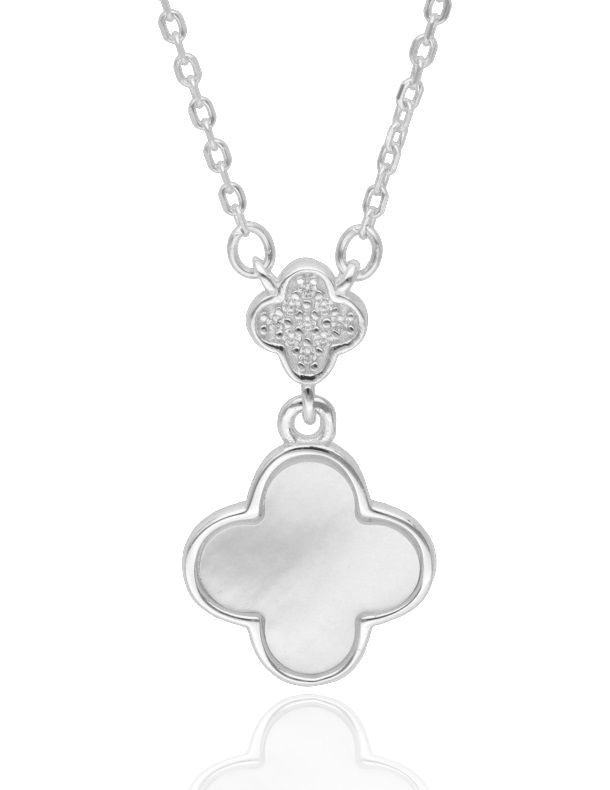 Silver Necklaces NEW Moroccan clover shell 12m
