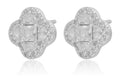 Silver Earrings Moroccan clover 10m