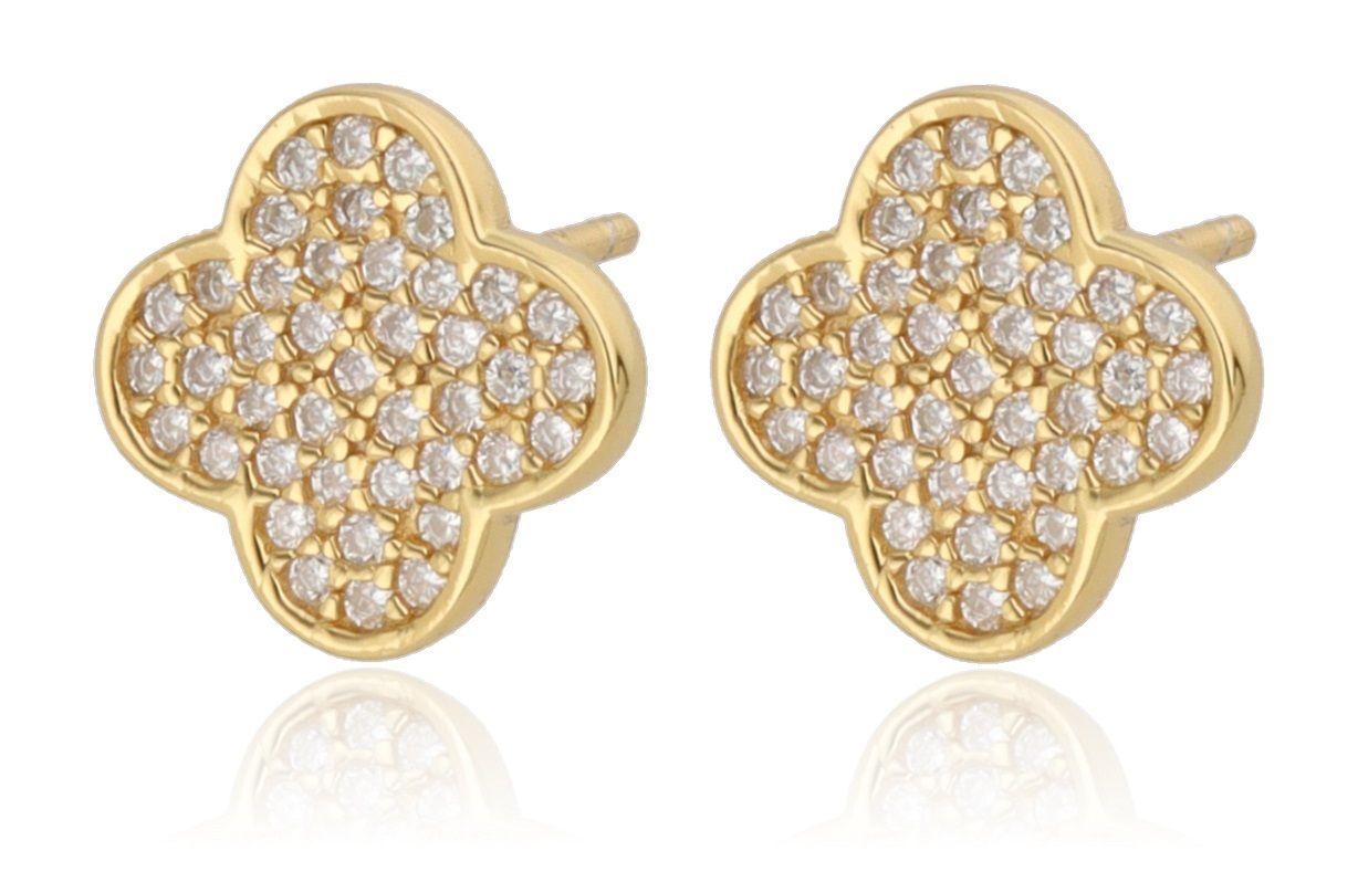 Silver Earrings NEW Moroccan clover 10m