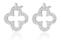 Silver Earrings Moroccan clover 10m