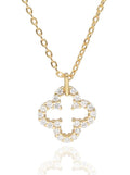 Silver Necklaces NEW 43+3cm Moroccan clover 11m