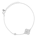 Silver Bracelet NEW Moroccan clover shell 12m