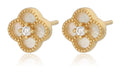 Silver Earrings NEW Moroccan clovershell 8m