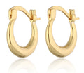 Silver Earrings gold plated 12.3m