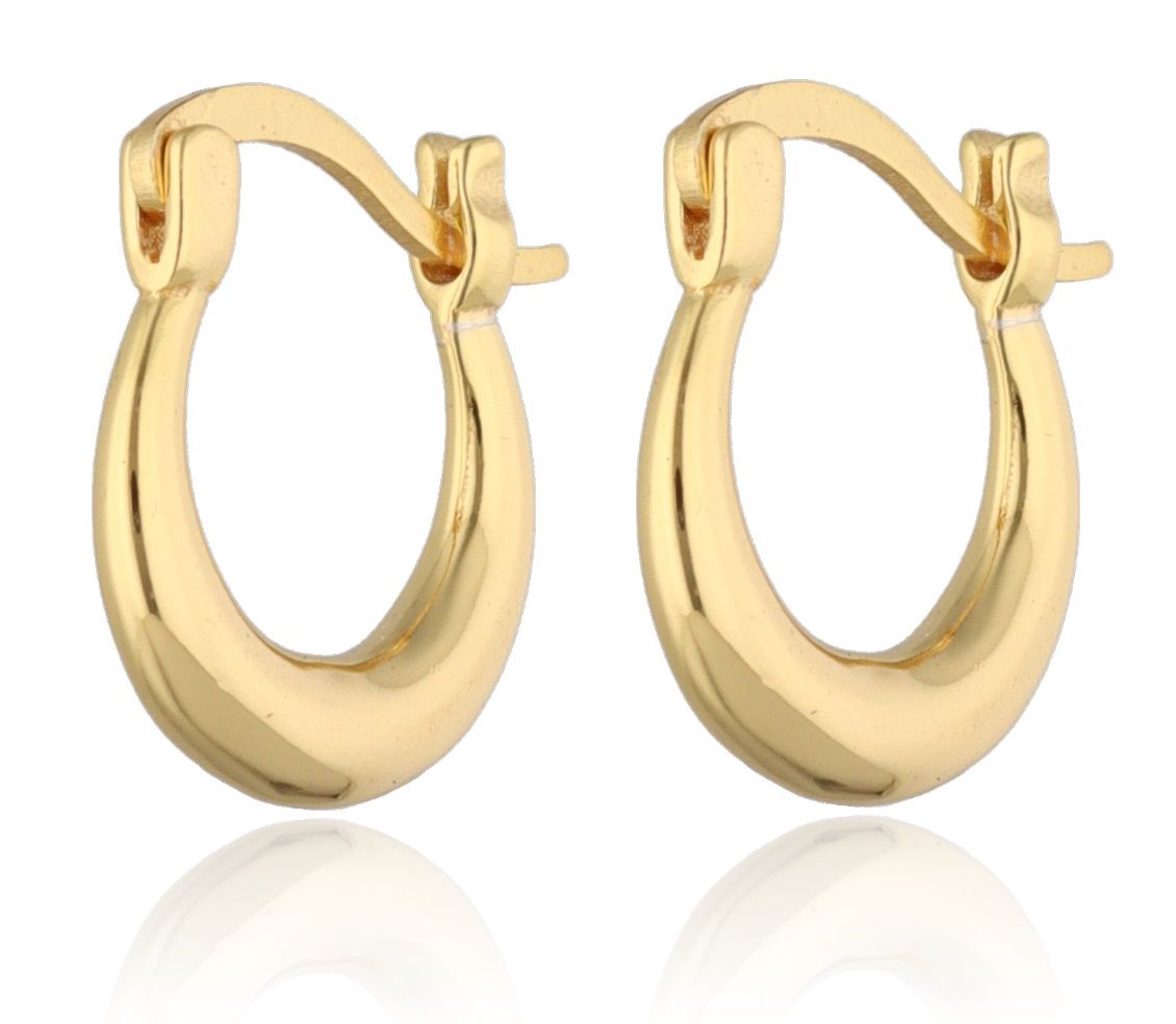 Silver Earrings gold plated 12.3m