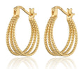 Silver Earrings gold plated 18m