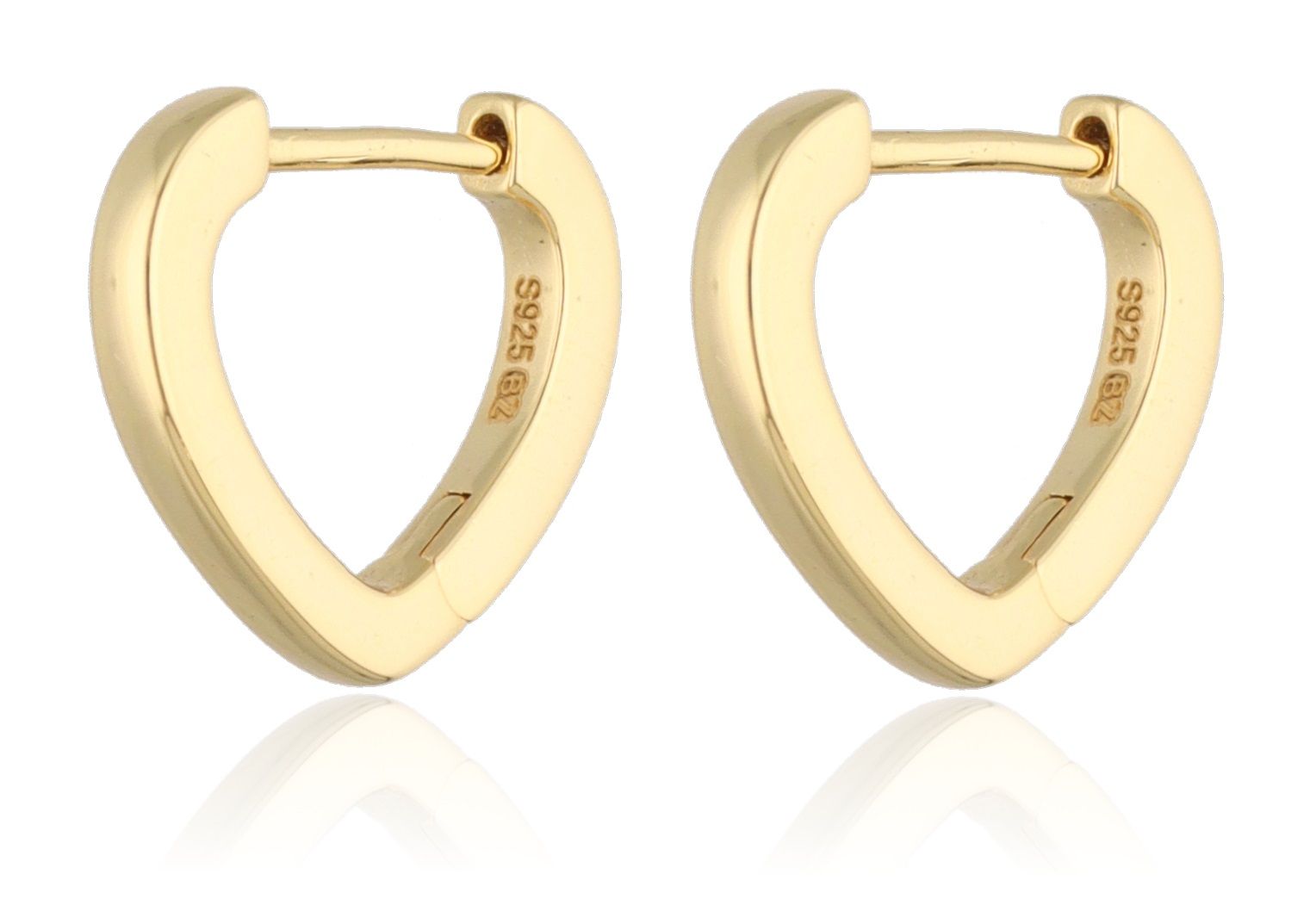 Silver Earrings gold plated 13.8m