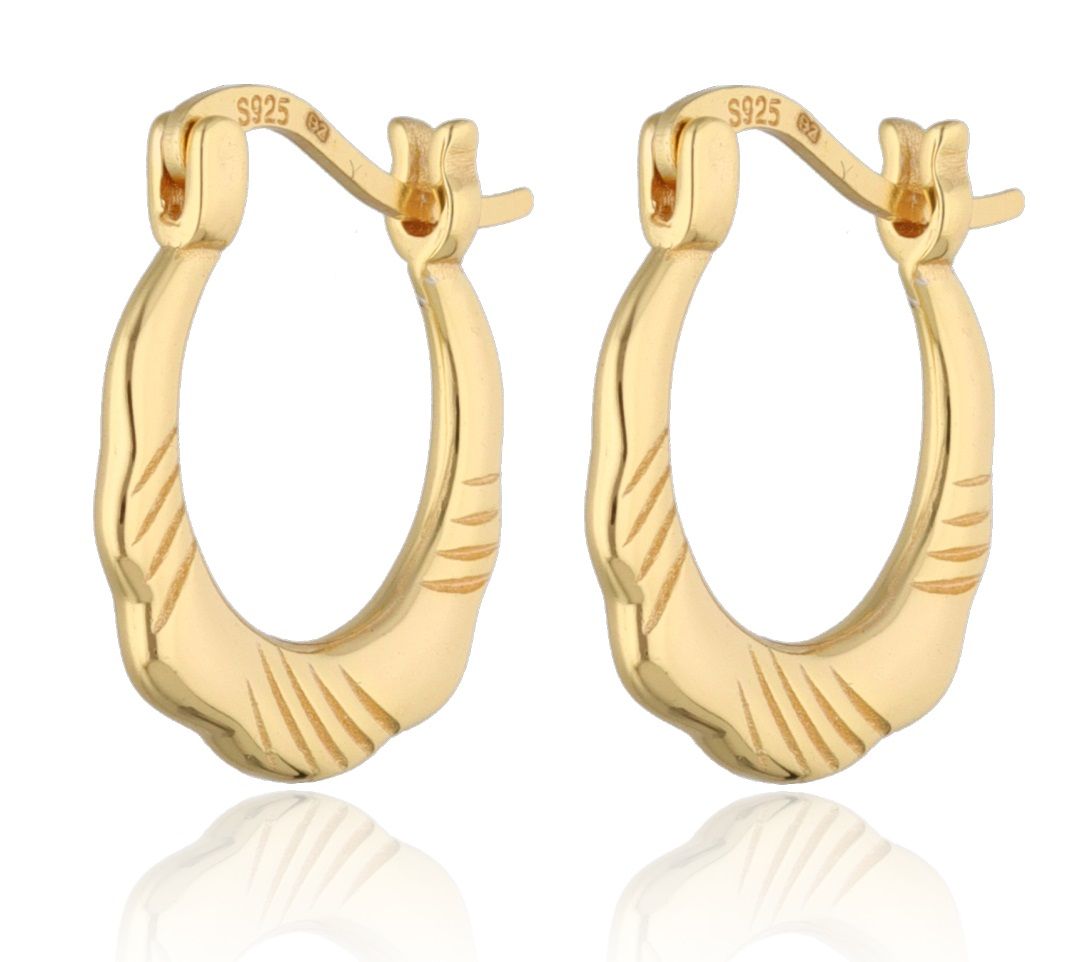 Silver Earrings gold plated 16.6m