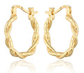 Silver Earrings gold plated 18.6m
