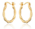 Silver Earrings gold plated 18.7m