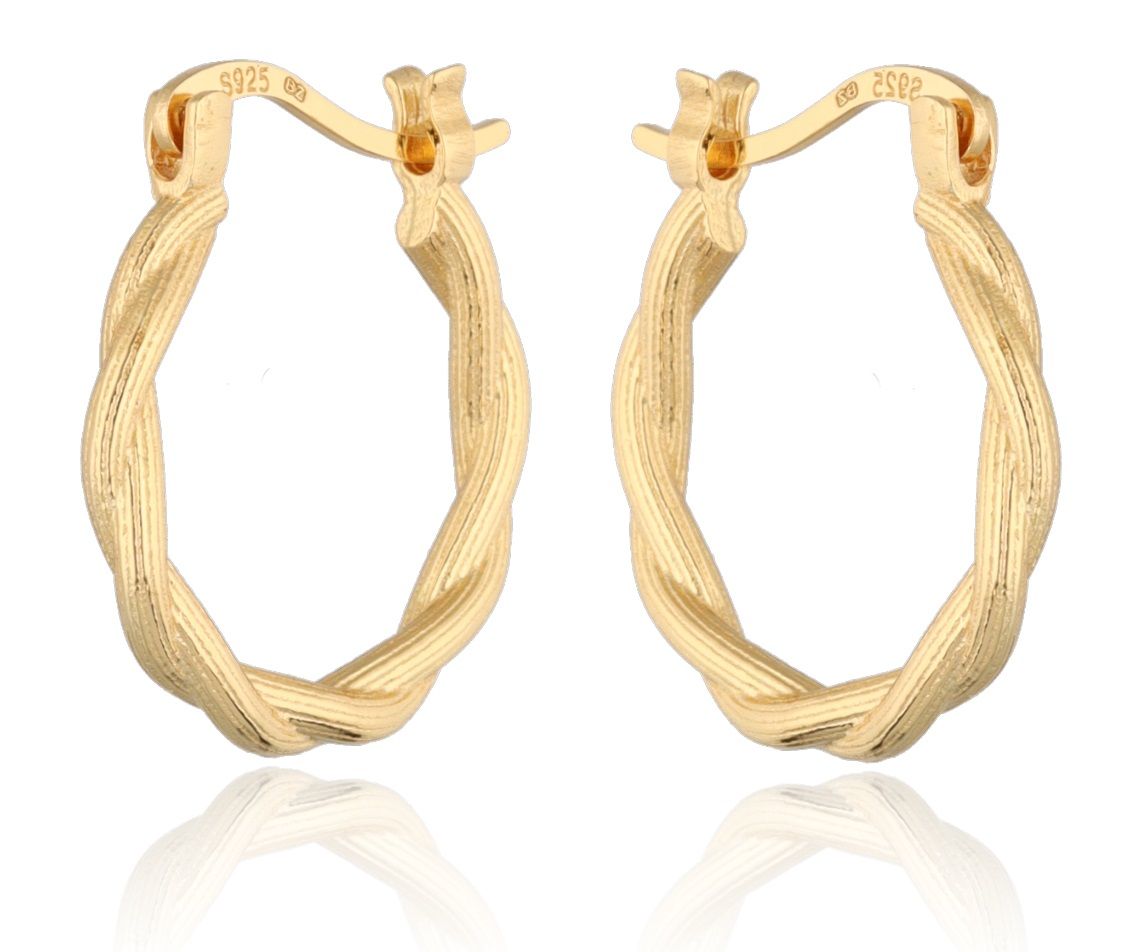 Silver Earrings gold plated 18.7m