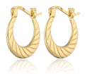 Silver Earrings gold plated 15.8m