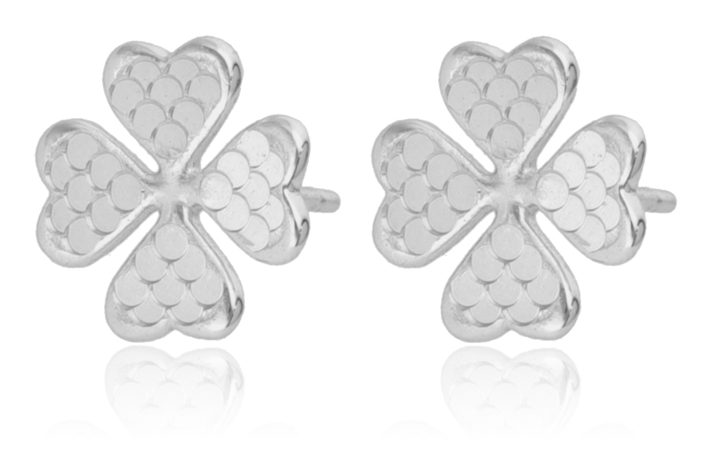 Silver Earrings clover 10m