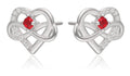 Silver Earrings NEW heart 11.5m