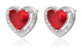 Silver Earrings heart 9.7m BR103