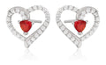 Silver Earrings heart 11.5m BR103