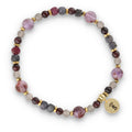 Silver Bracelet -30% quartz, hematite, sapphire, ruby, garnet