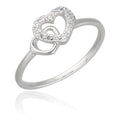 Silver Ring US size #6 #6.5 #7 #7.5 #8 heart