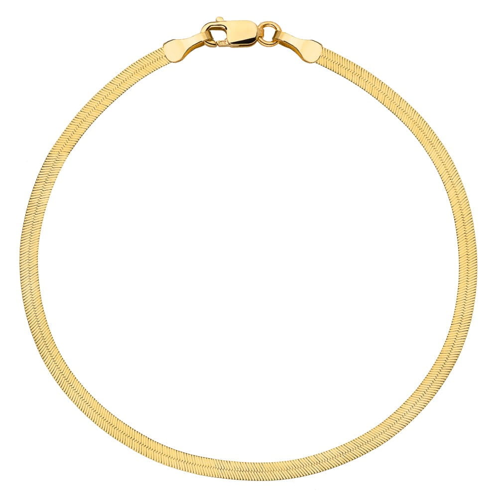 Silver Chain, Gold plated tape G040 L50cm