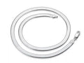 Silver Chain, G040 tape L18cm rhodium plated