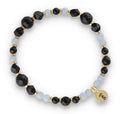 Silver Bracelet -30% agate, hematite, tourmaline, angelite